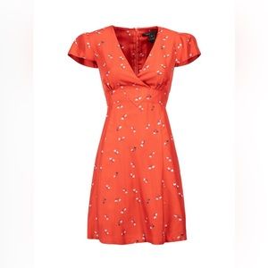 Marc Jacobs Early 2000’s Red Silk Heart Mini Dress Size 4 GUC